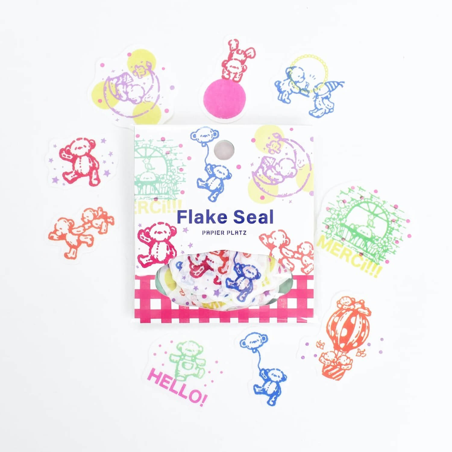 Papier Platz × PEPIN Flake Stickers – HELLO,BEAR!