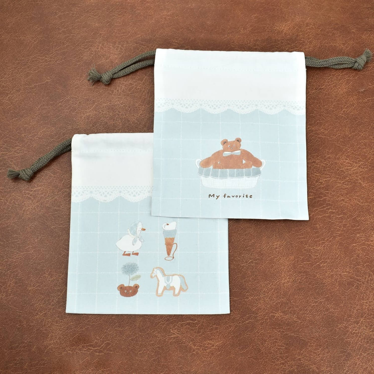 Papier Platz × Tobimatsu Shoichiro Drawstring Pouch