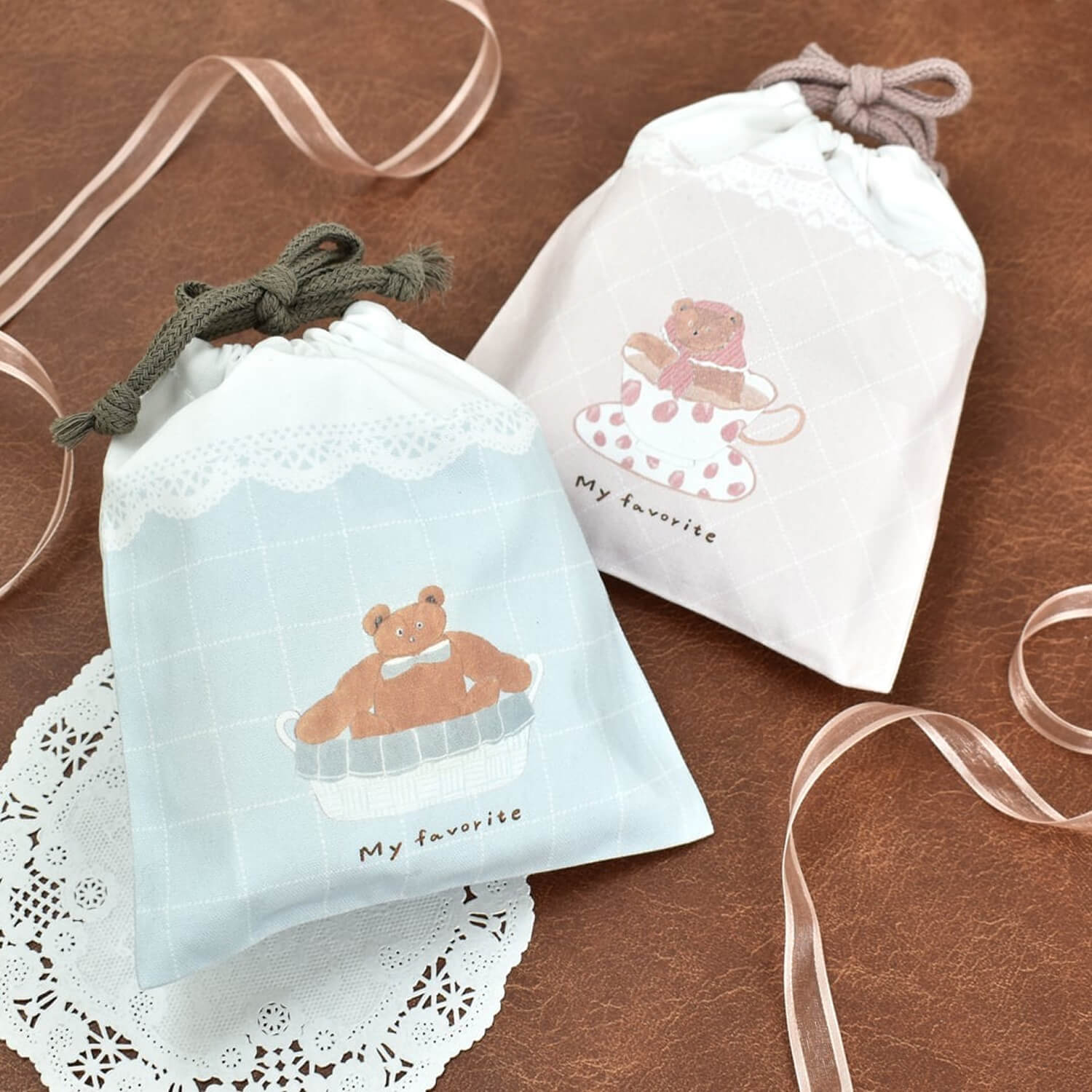 Papier Platz × Tobimatsu Shoichiro Drawstring Pouch