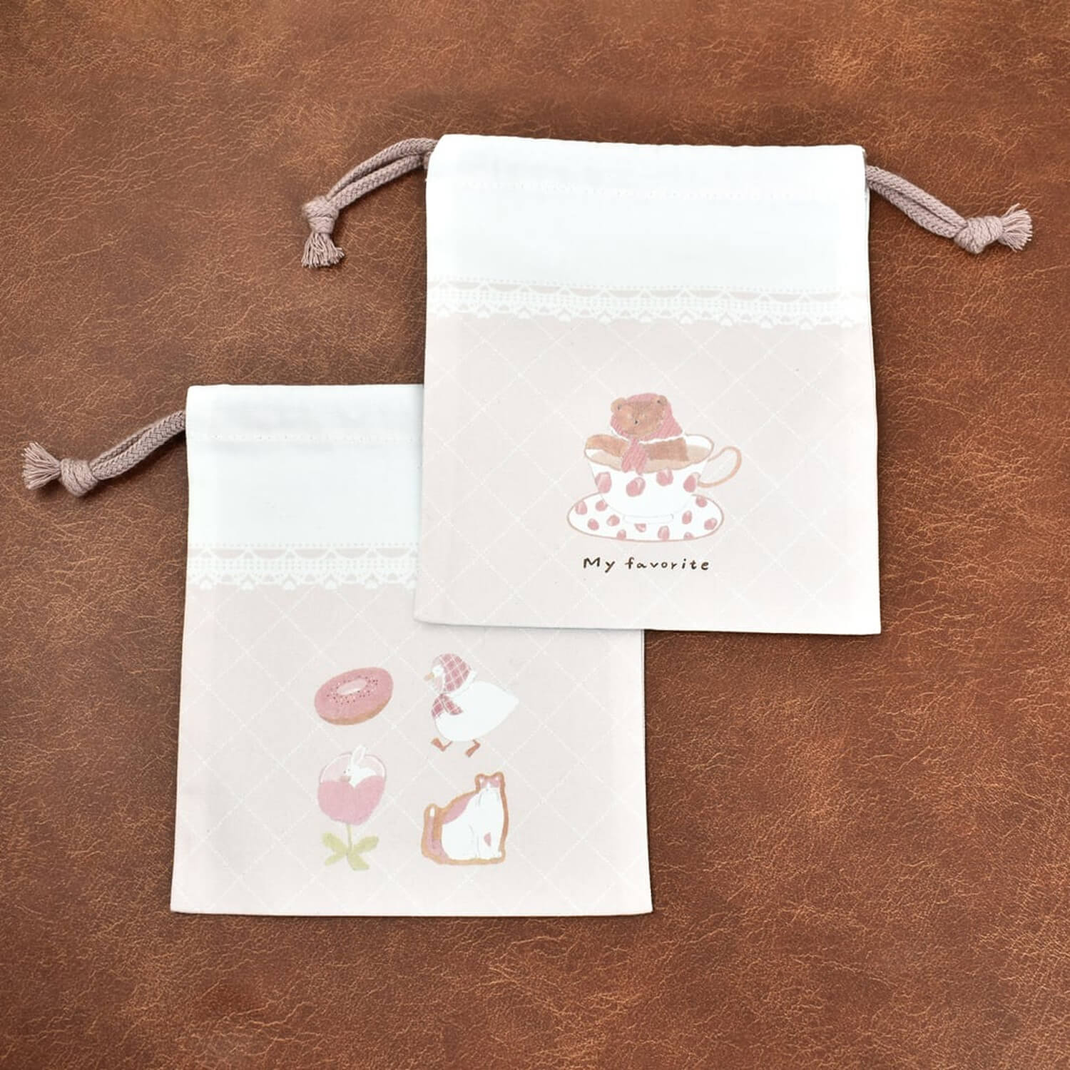 Papier Platz × Tobimatsu Shoichiro Drawstring Pouch