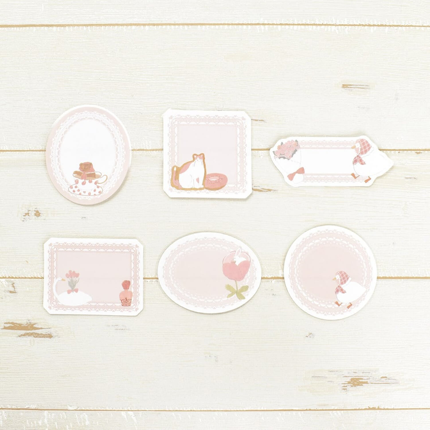 Papier Platz × Tobimatsu Shoichiro Flake Sticky Notes – Pink Favorite