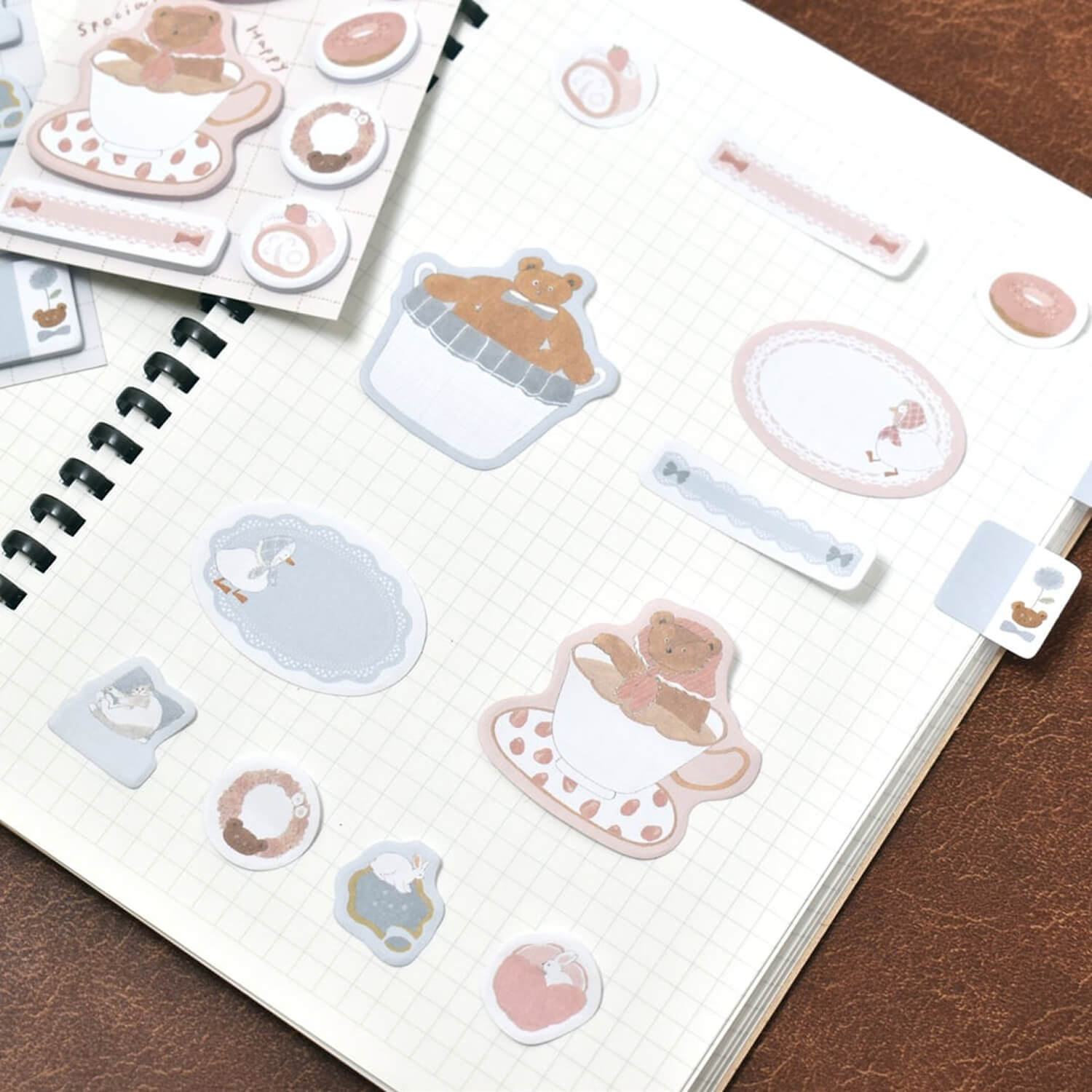Papier Platz × Tobimatsu Shoichiro Mini Sticky Notes – Blue Favorite