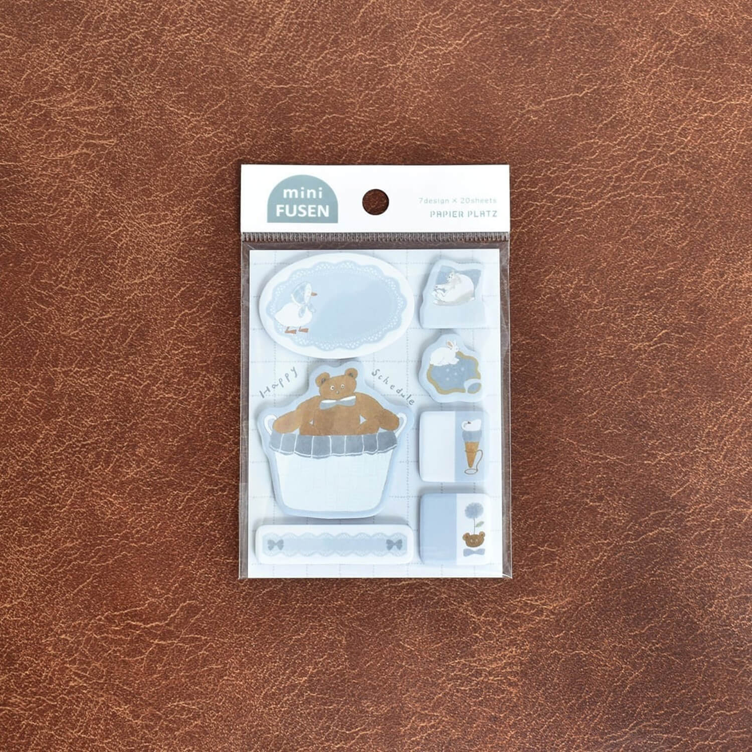 Papier Platz × Tobimatsu Shoichiro Mini Sticky Notes – Blue Favorite