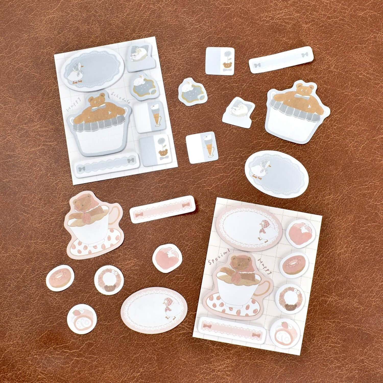 Papier Platz × Tobimatsu Shoichiro Mini Sticky Notes – Pink Favorite