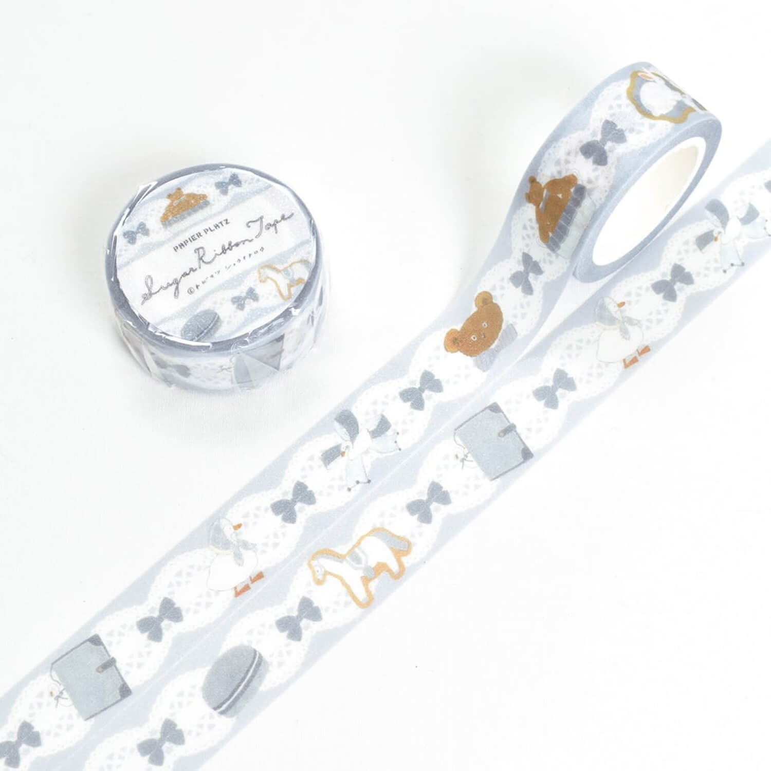 Papier Platz × Tobimatsu Shoichiro Sugar Ribbon Tape – Blue Favorite