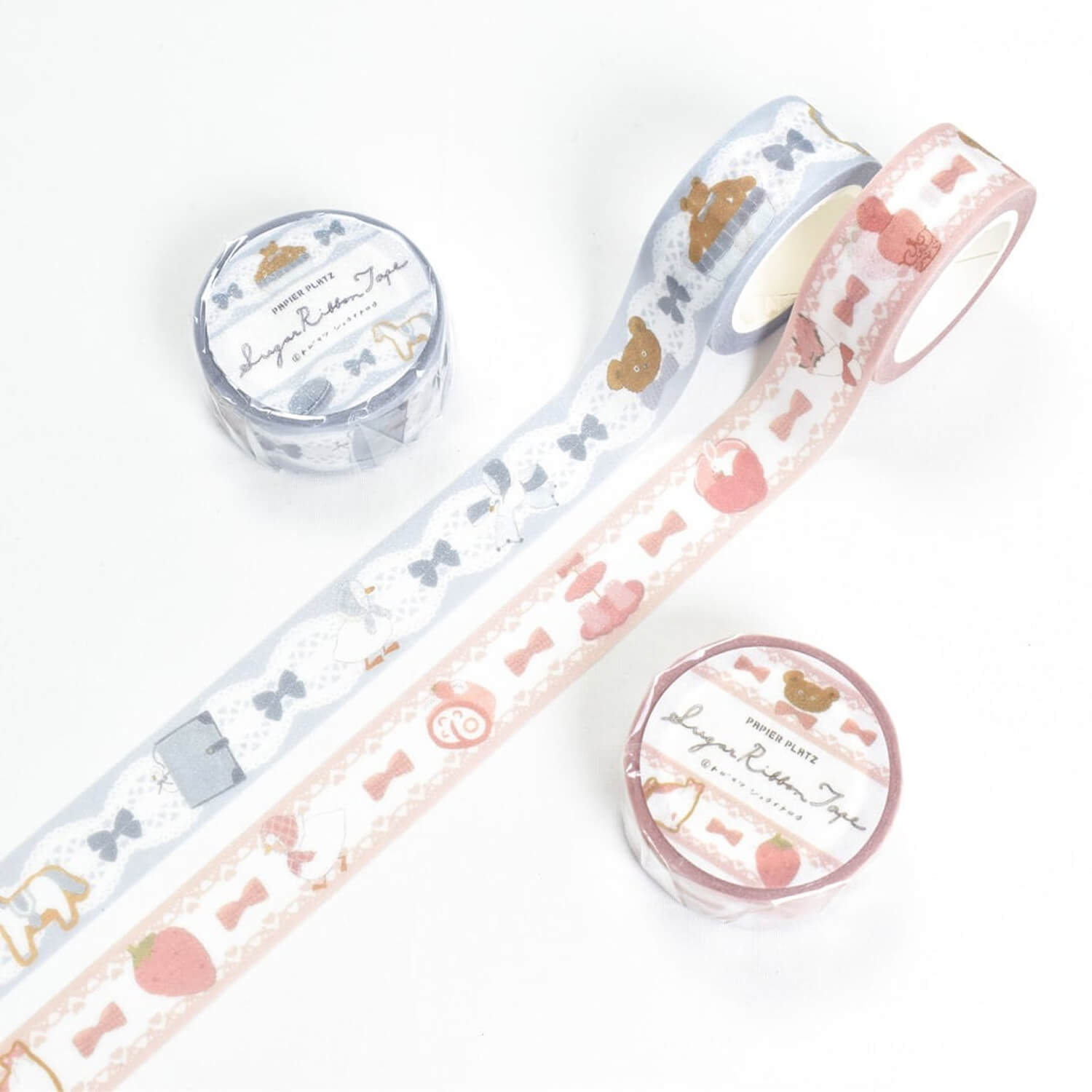 Papier Platz × Tobimatsu Shoichiro Sugar Ribbon Tape – Blue Favorite