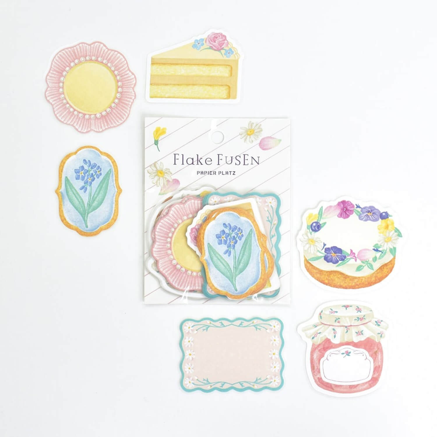 Papier Platz × à la car-do Flake Sticky Notes – Fleur et Sweets - Le Jardin