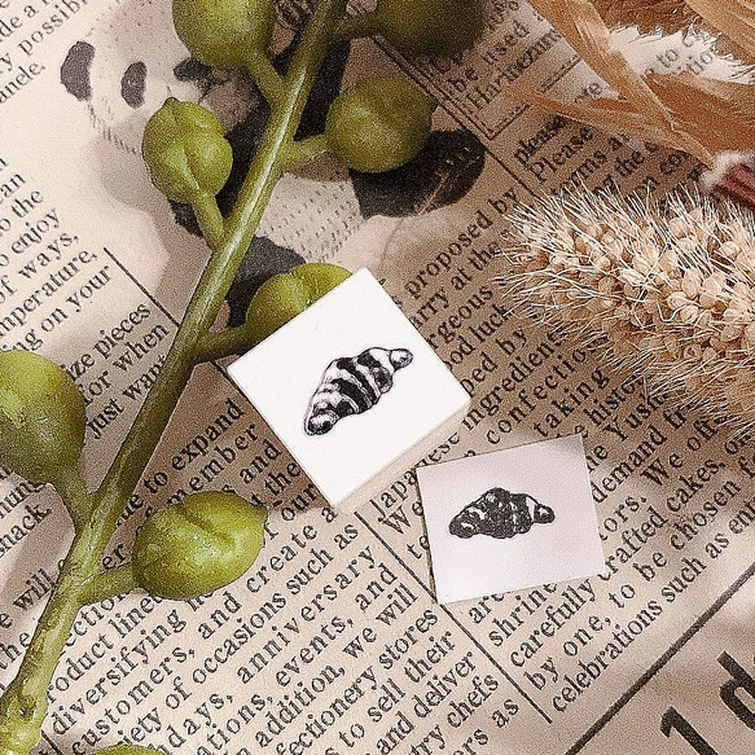 Patissier Harinezumi Mini Stamp - Croissant