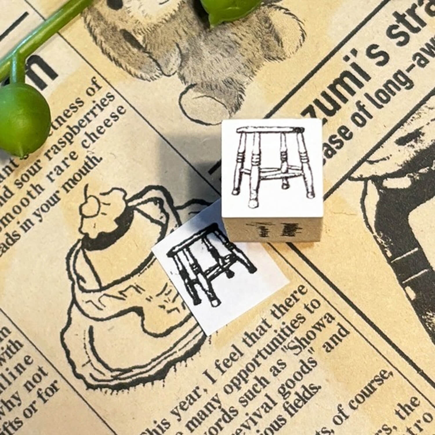 Patissier Harinezumi Mini Stamp - Small Chair