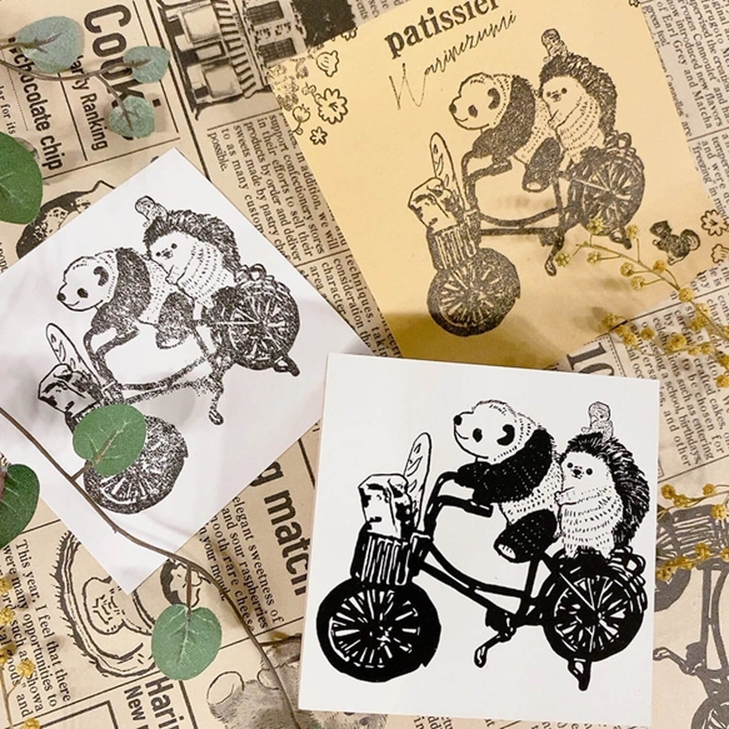 Patissier Harinezumi Stamp - Bread Delivery by Bicycle