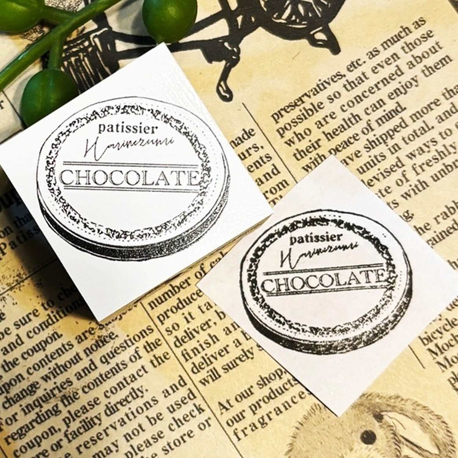 Patissier Harinezumi Stamp - Chocolate Tin Lid