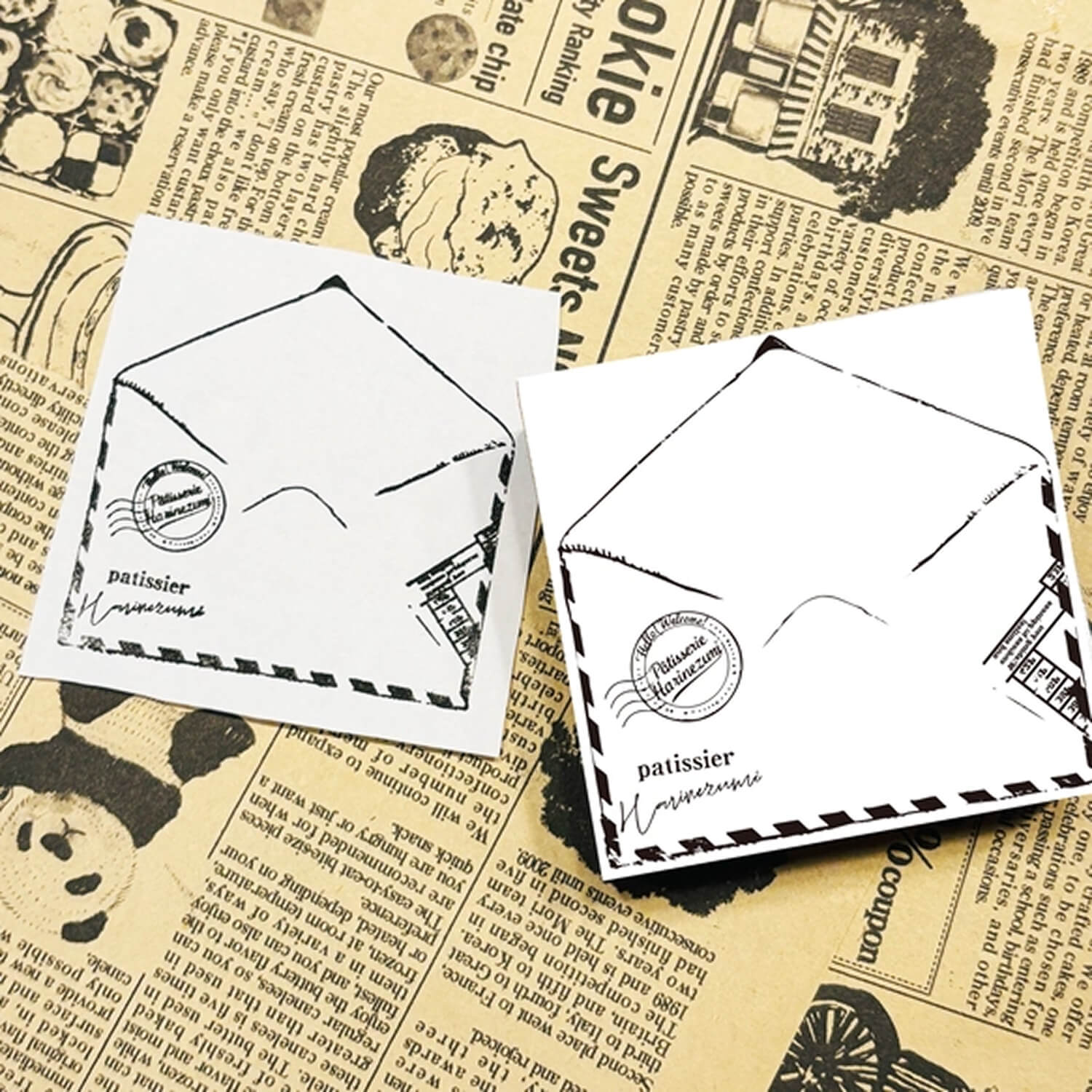 Patissier Harinezumi Stamp - Envelope Interior