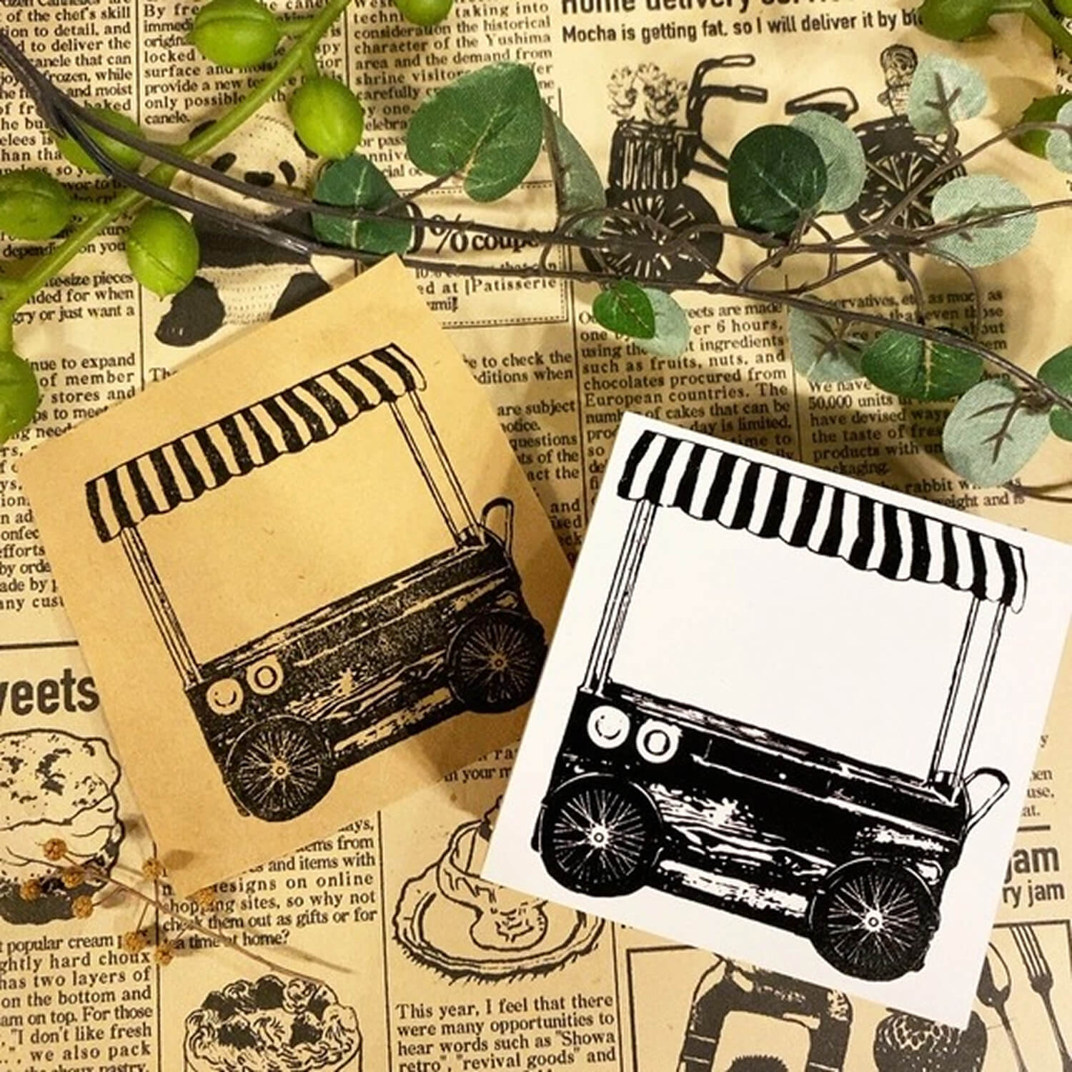 Patissier Harinezumi Stamp - Food Cart
