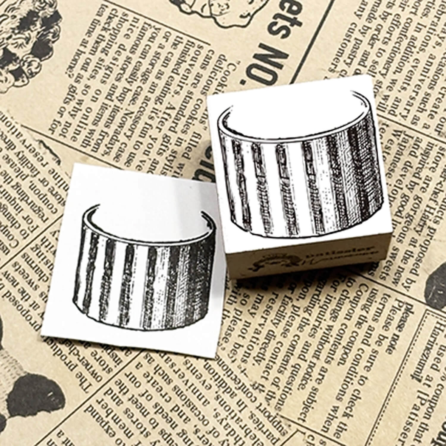 Patissier Harinezumi Stamp - Round Box