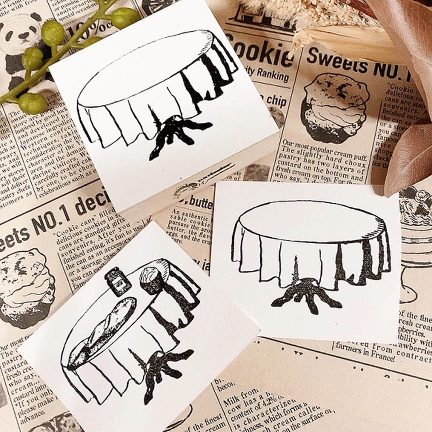 Patissier Harinezumi Stamp - Shop Table