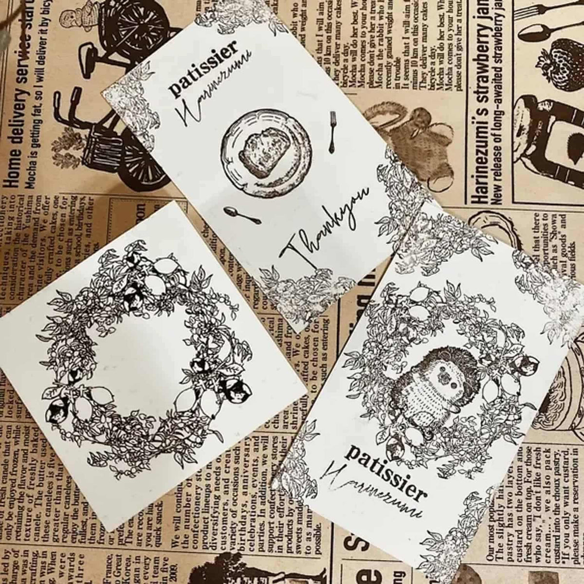 Patissier Harinezumi Stamp – Lemon Wreath