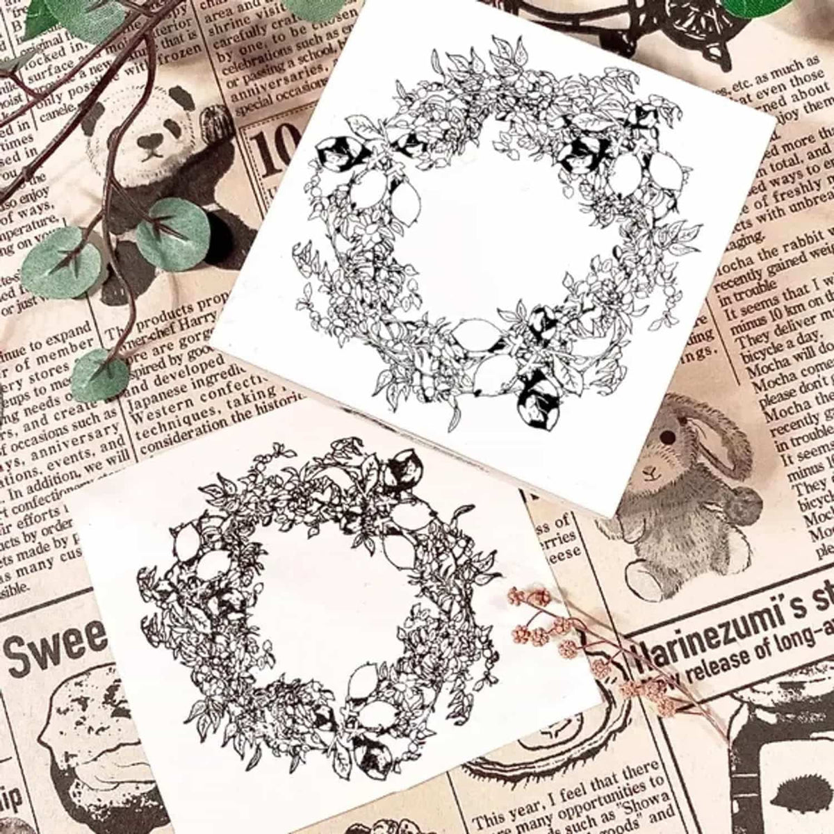 Patissier Harinezumi Stamp – Lemon Wreath