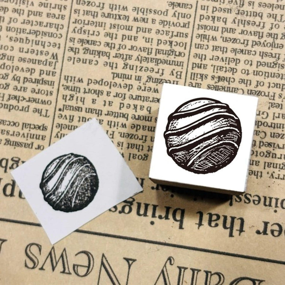 Patissier Harinezumi Stamp – Round Chocolate