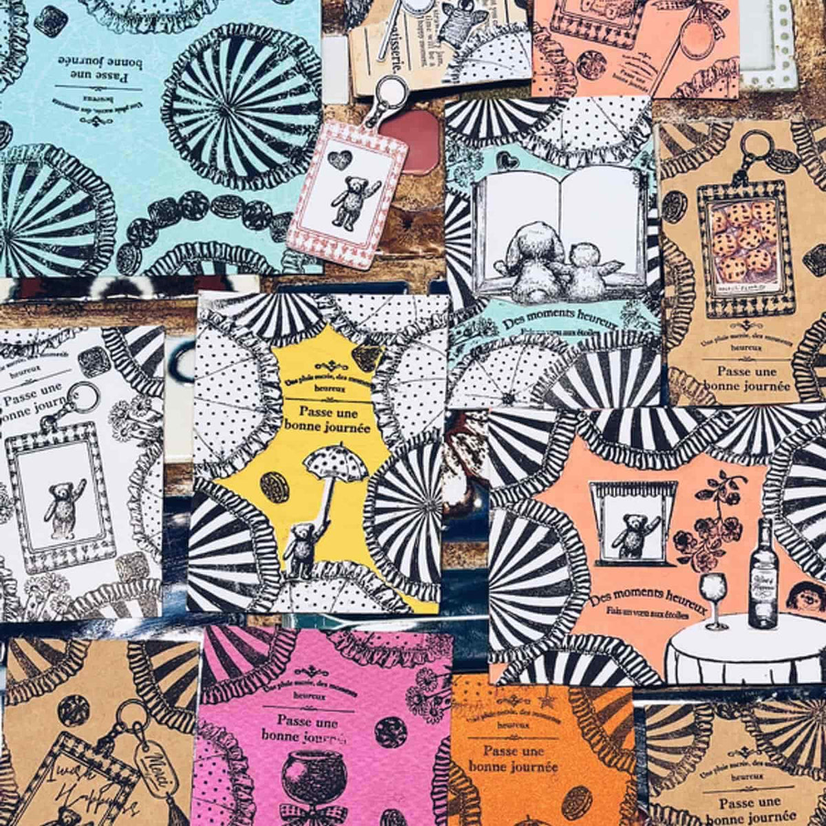 Patissier Harinezumi Stamp – Striped Umbrella