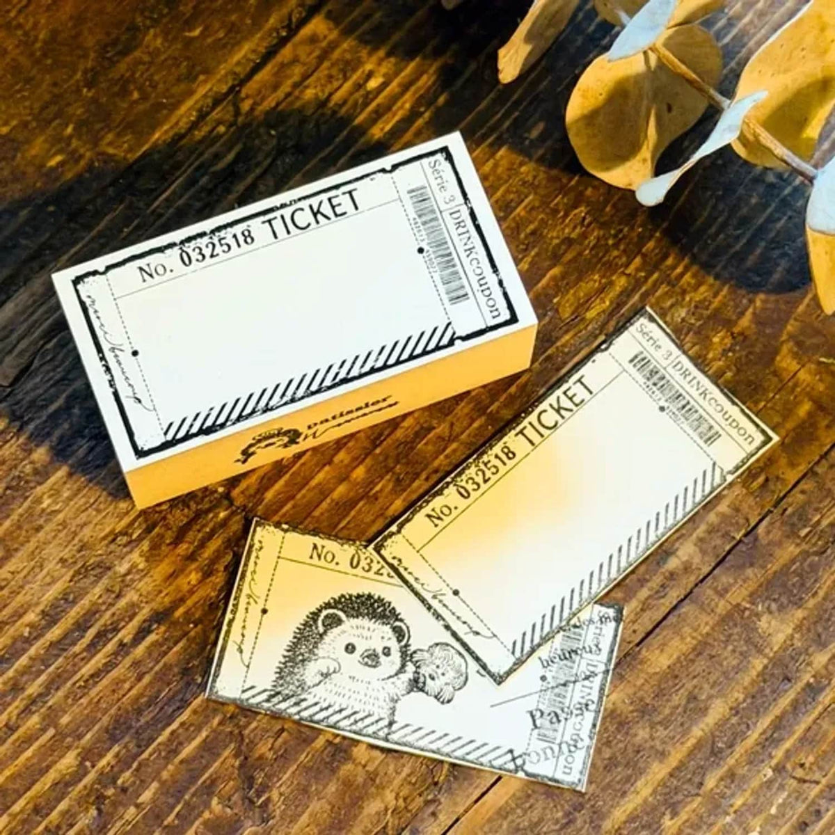 Patissier Harinezumi Stamp – Tear-Off Ticket