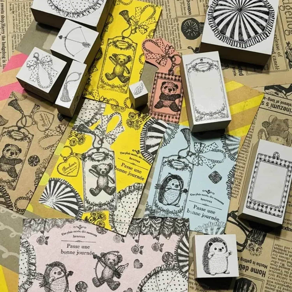 Patissier Harinezumi Stamp – Vintage Tag