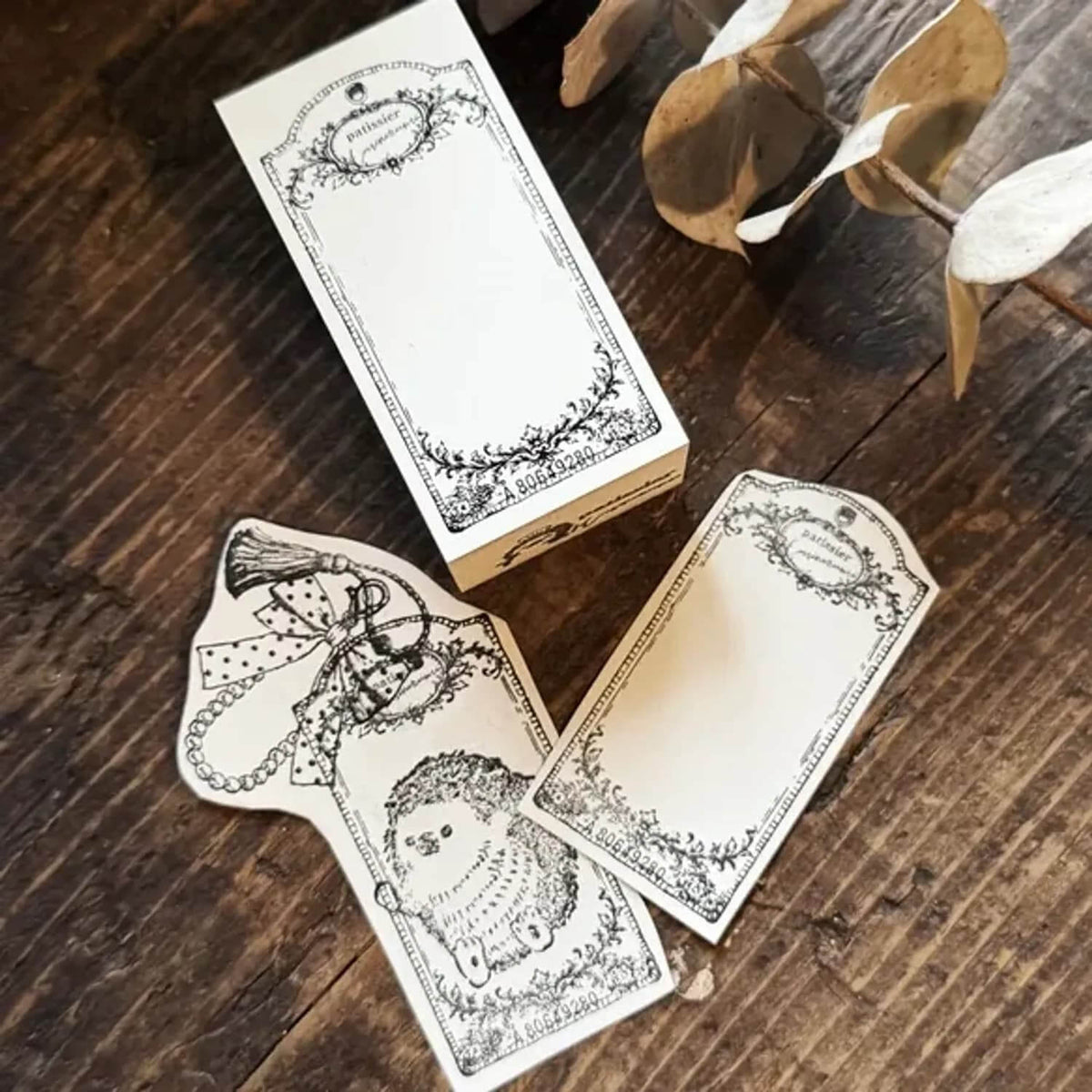 Patissier Harinezumi Stamp – Vintage Tag