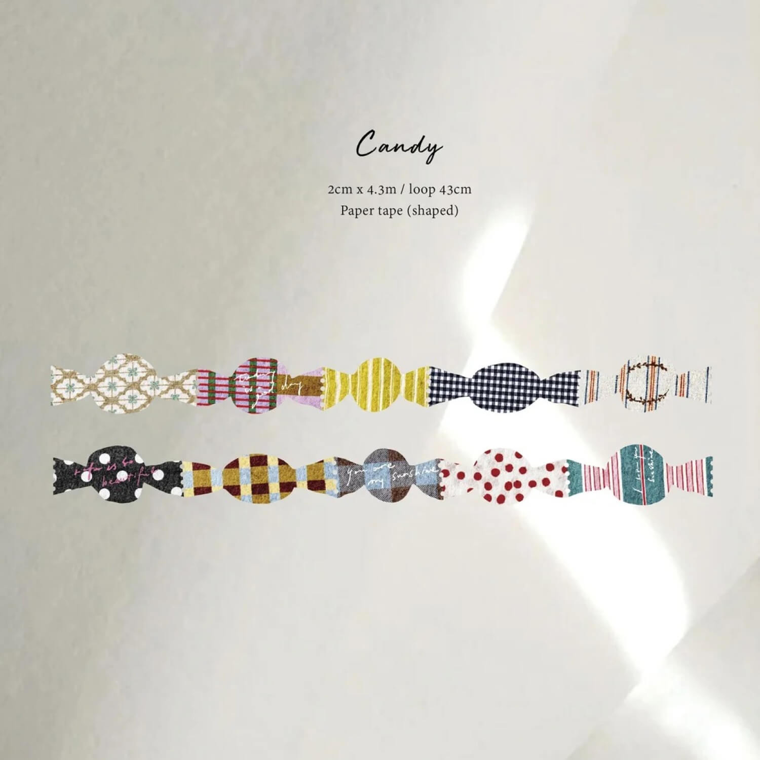 Pion Die-Cut Shaped Washi Tape – Candy