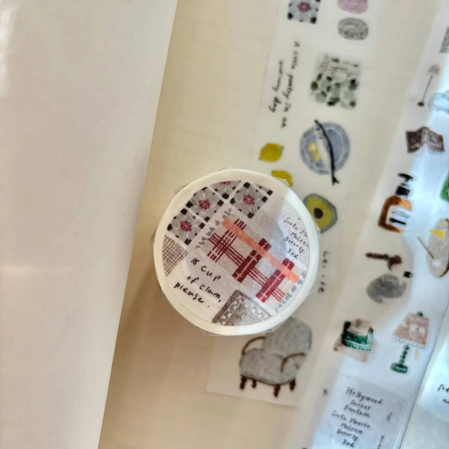Pion Kiss-Cut Washi Tape – Cozy Mood