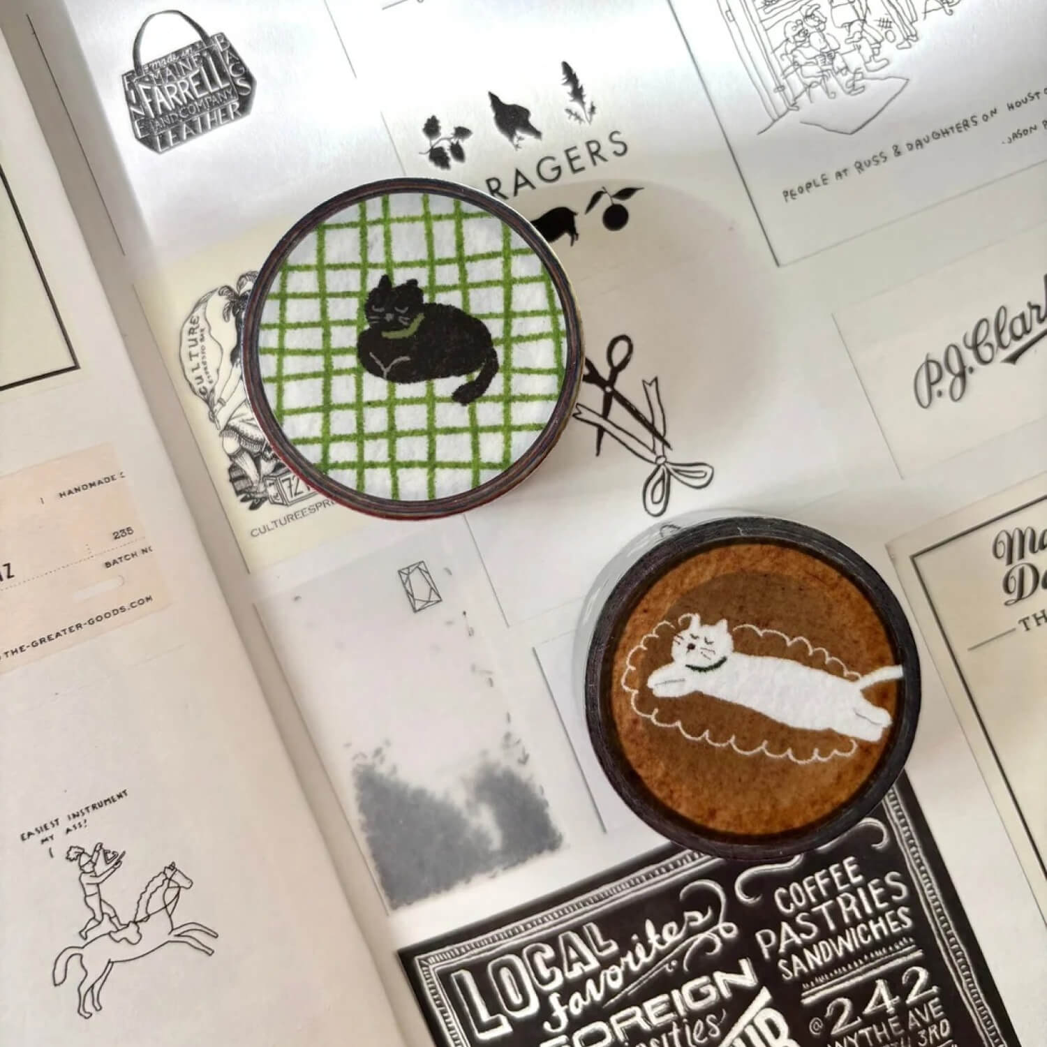 Pion Washi Tape – Cat on the Rug