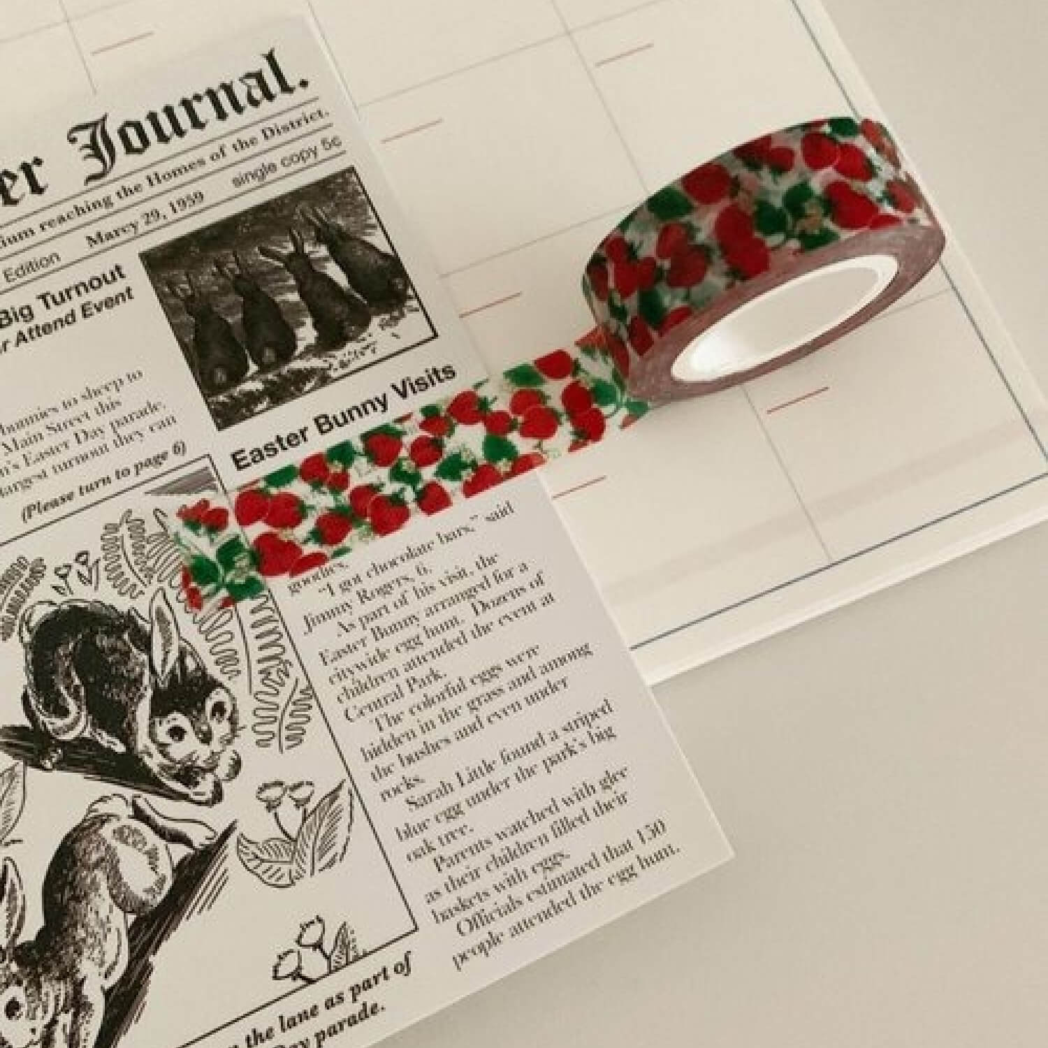 Popo Factory Berry Milk Masking Tape