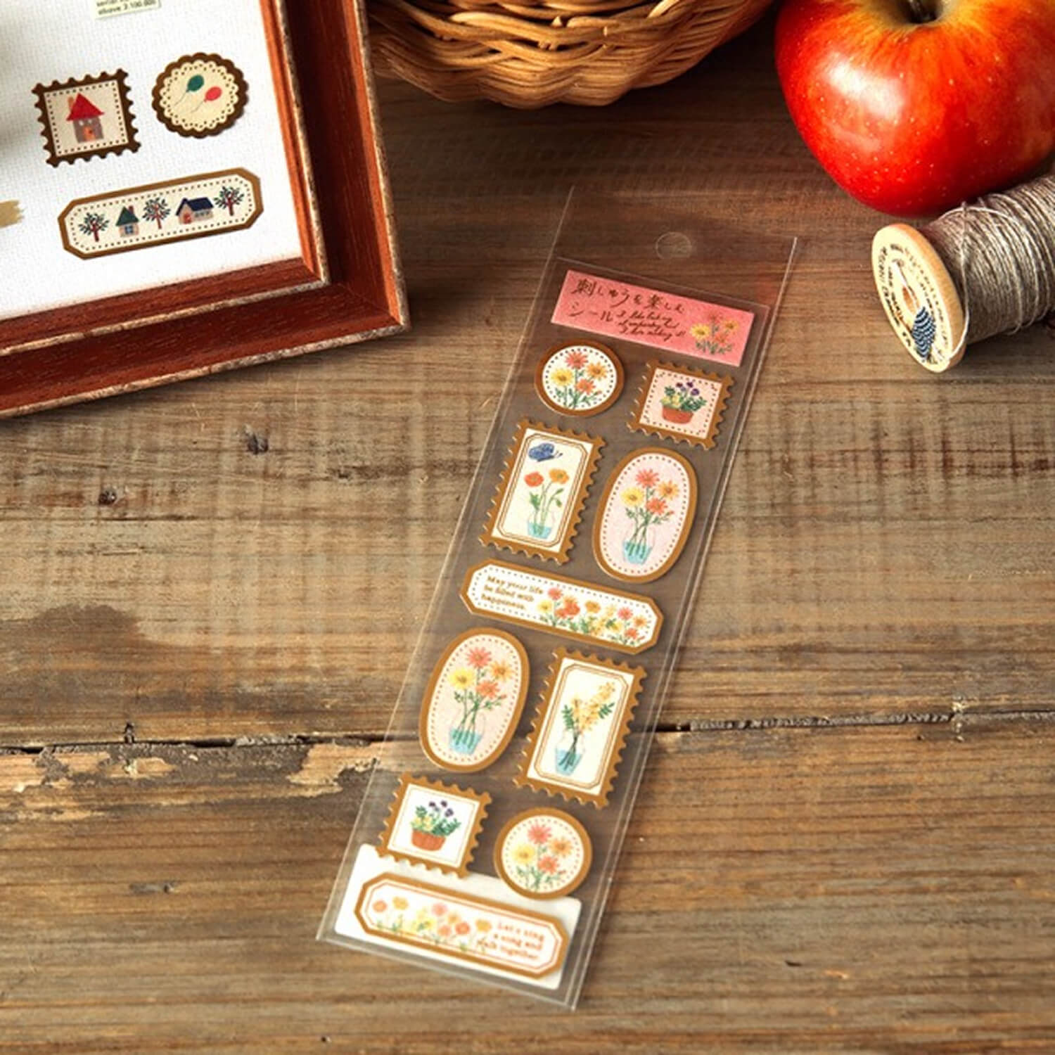 RYU-RYU Embroidery Fun Stickers – Flower