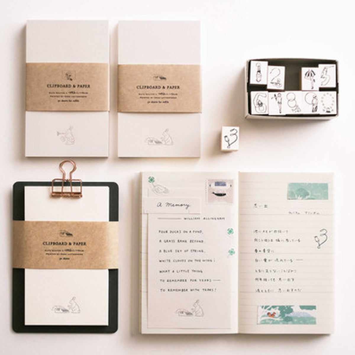 Rakui Hana Rubber Stamp Set – Number Circus