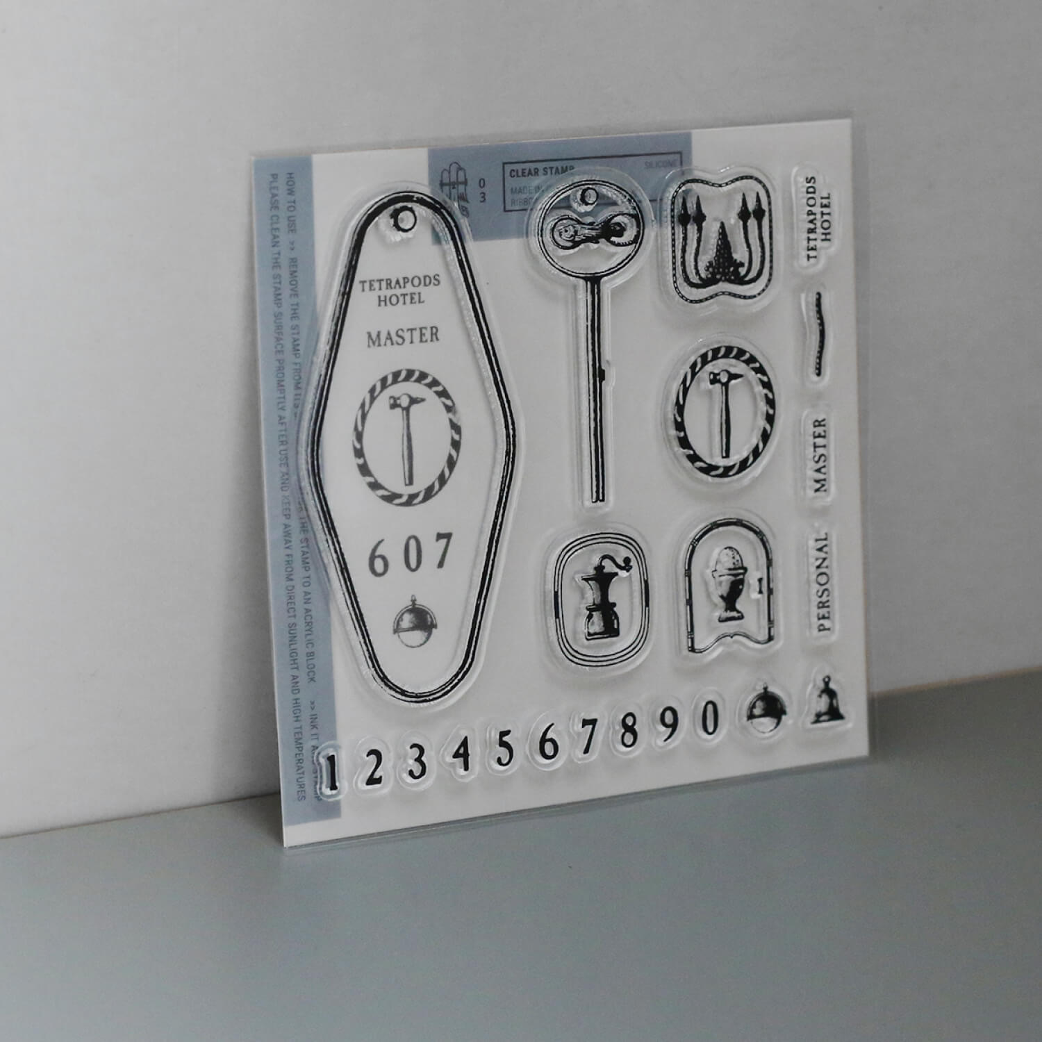 Ribbon Works Clear Stamp Set – Hotel Master Key