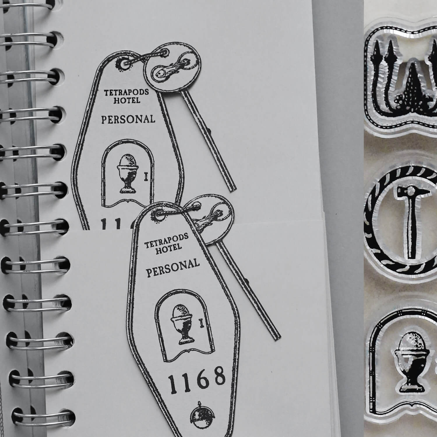Ribbon Works Clear Stamp Set – Hotel Master Key