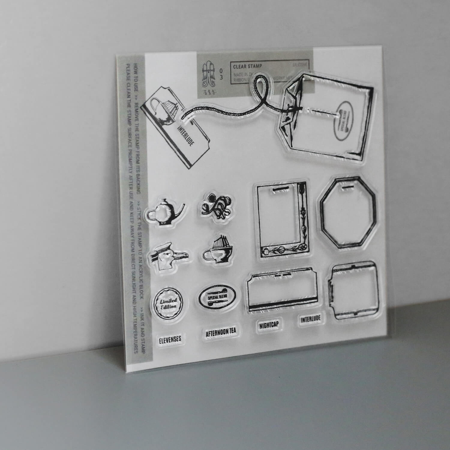 Ribbon Works Clear Stamp Set – Interlude (No. 03)
