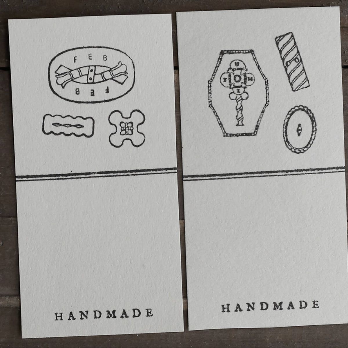 Ribbon Works Clear Stamp Set – Silent Archer Button Sampler (Months &amp; Numbers)