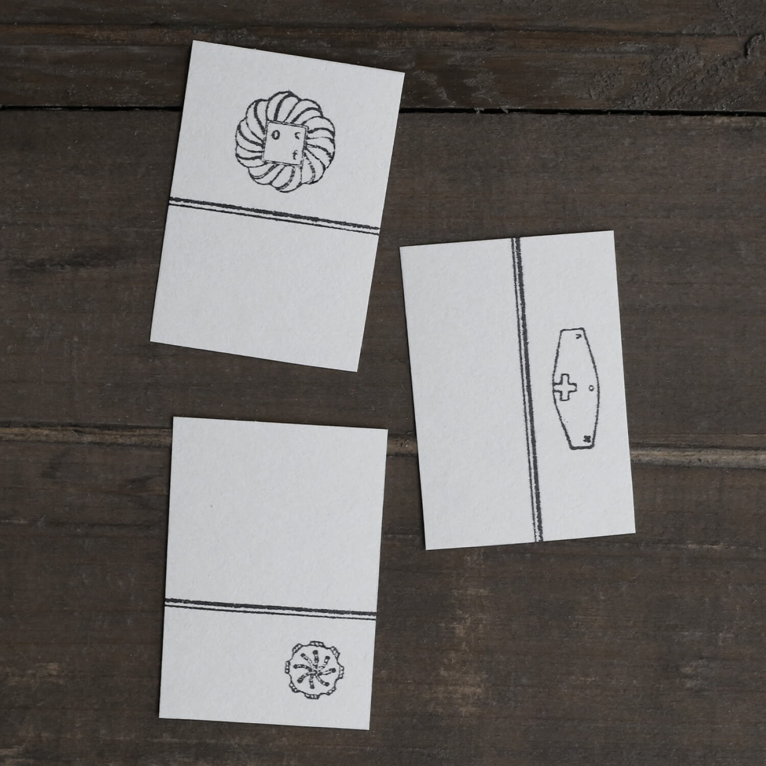 Ribbon Works Clear Stamp Set – Silent Archer Button Sampler (Months &amp; Numbers)