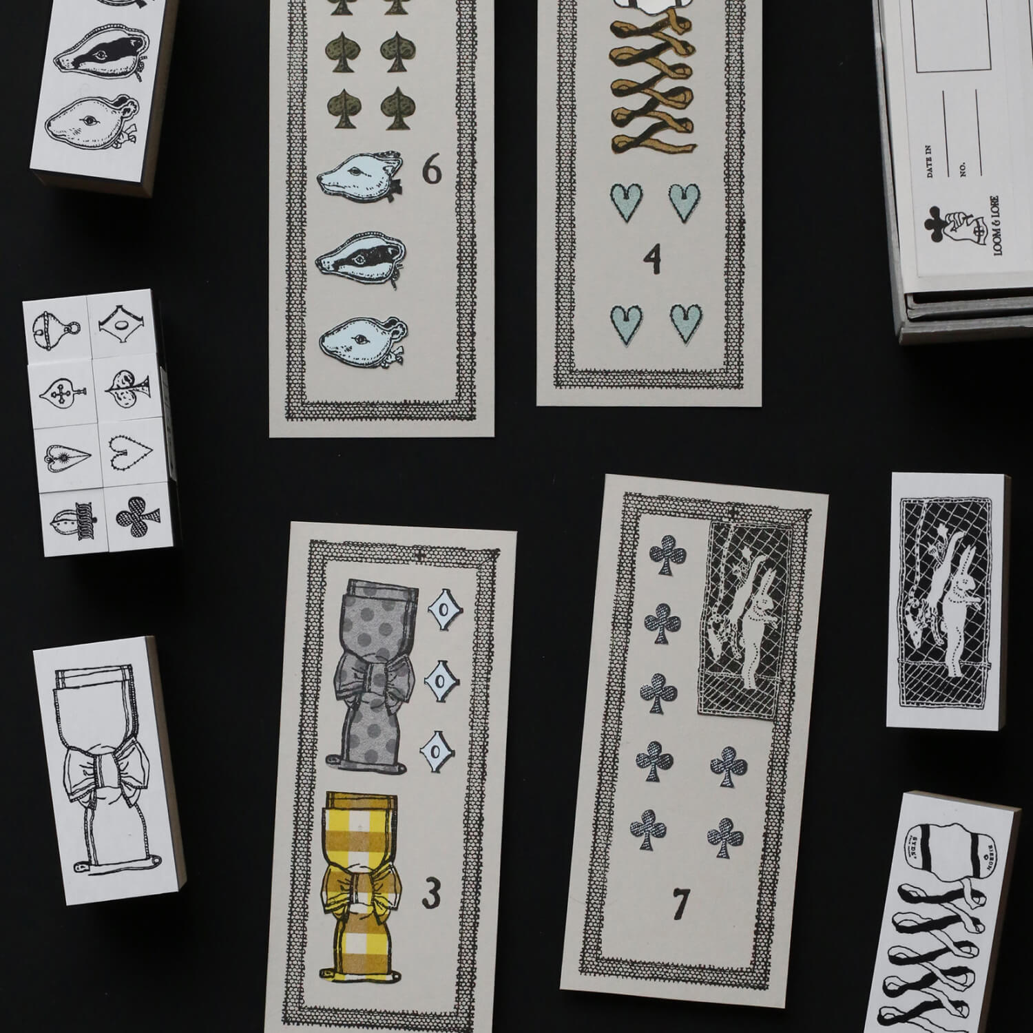 Ribbon Works Stamp Set – Selected Notions Box (Loom &amp; Lore No. 6)