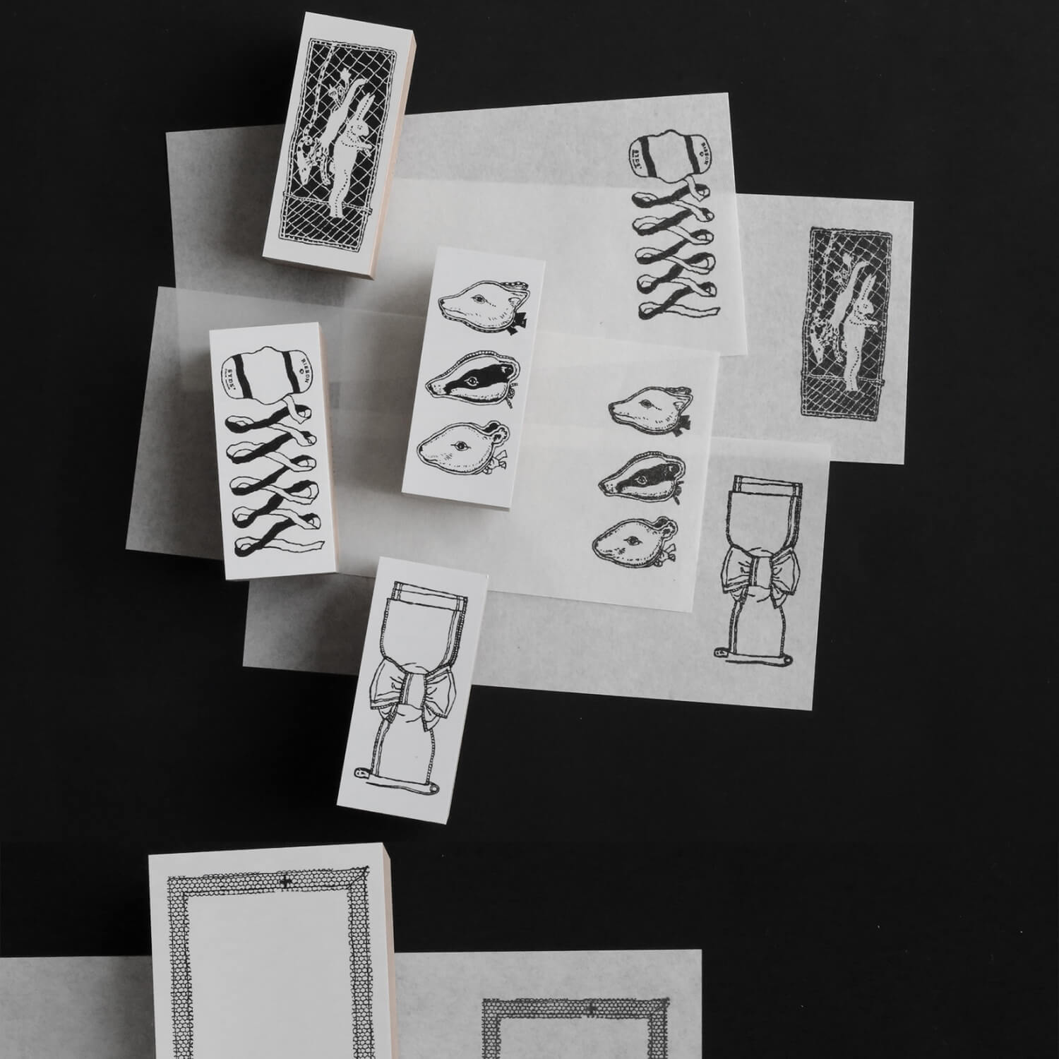 Ribbon Works Stamp Set – Selected Notions Box (Loom &amp; Lore No. 6)