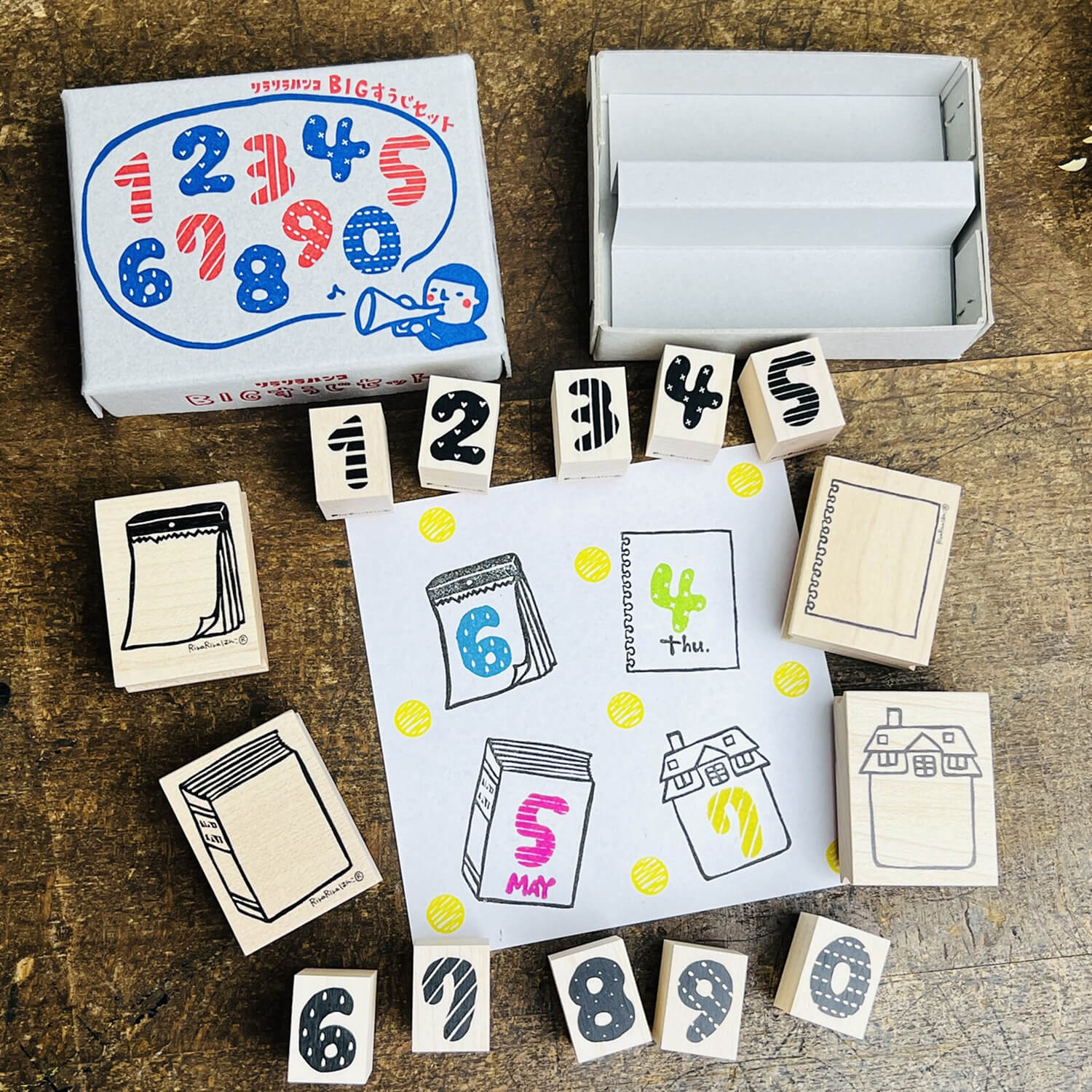 Rira Rira Number Stamp Set – Big Numbers