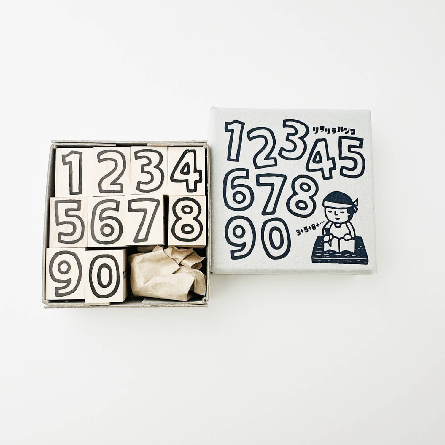 Rira Rira Number Stamp Set – White-Out Rira Numbers