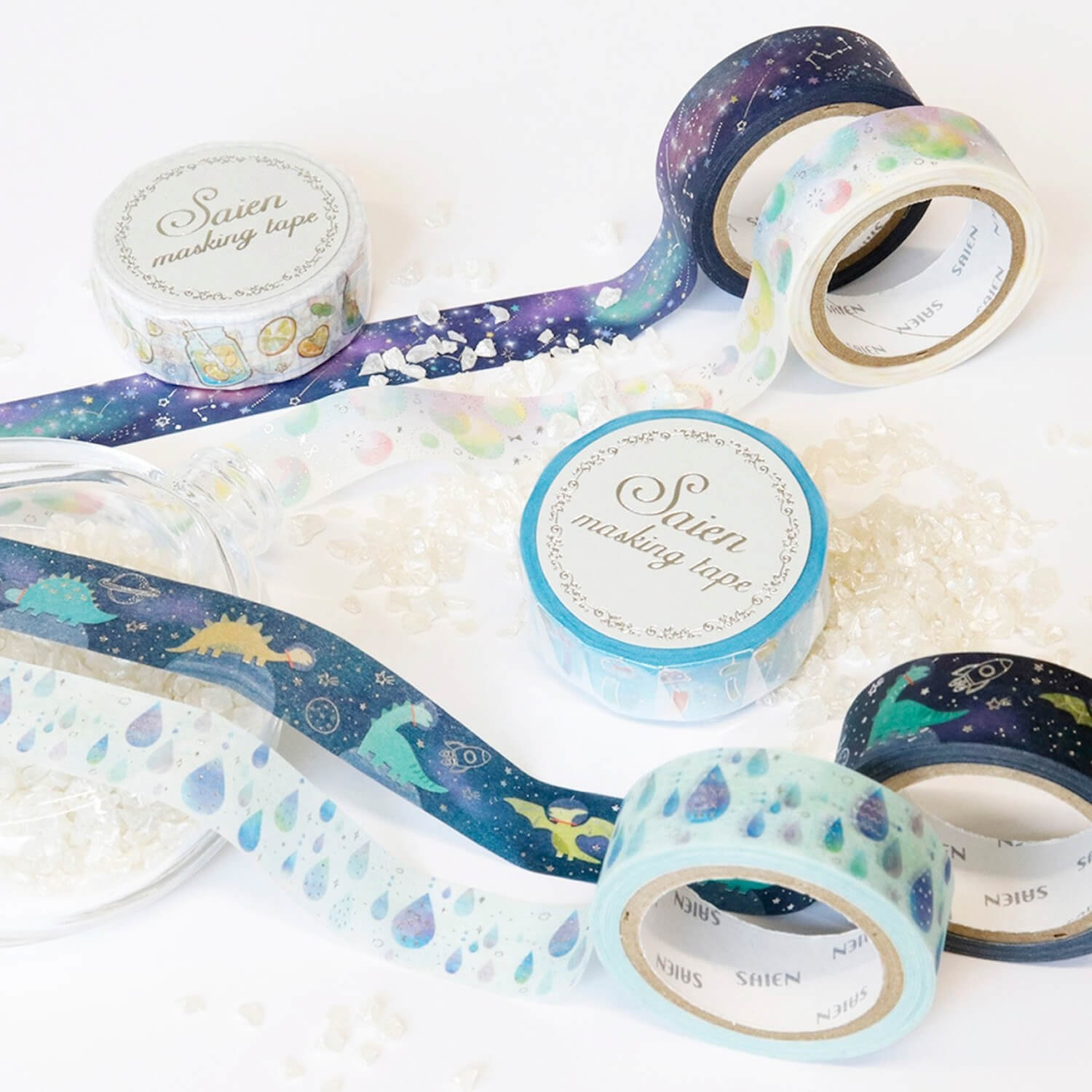 Saien Gold Foil Washi Tape - Wind Chimes