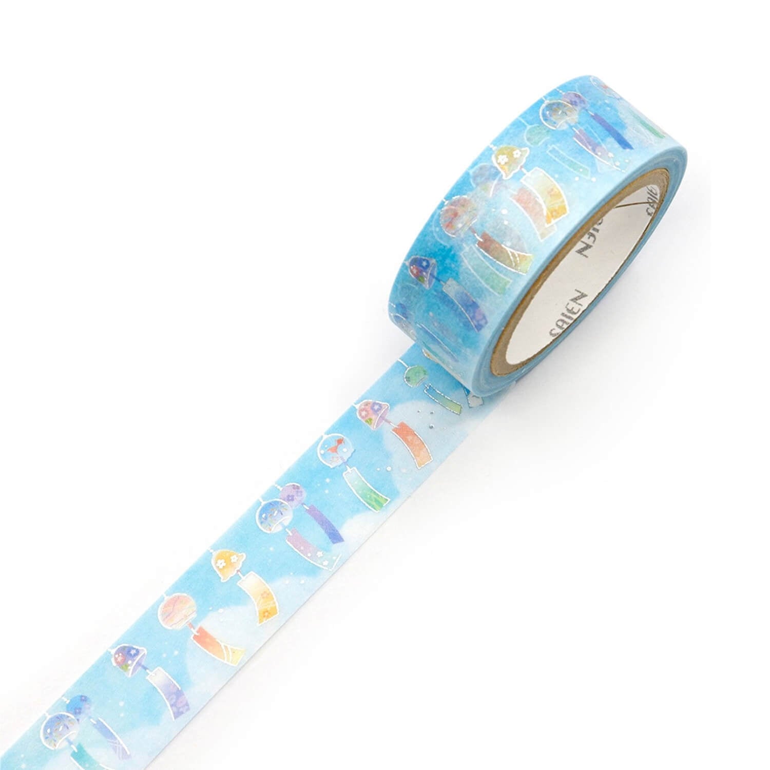 Saien Gold Foil Washi Tape - Wind Chimes