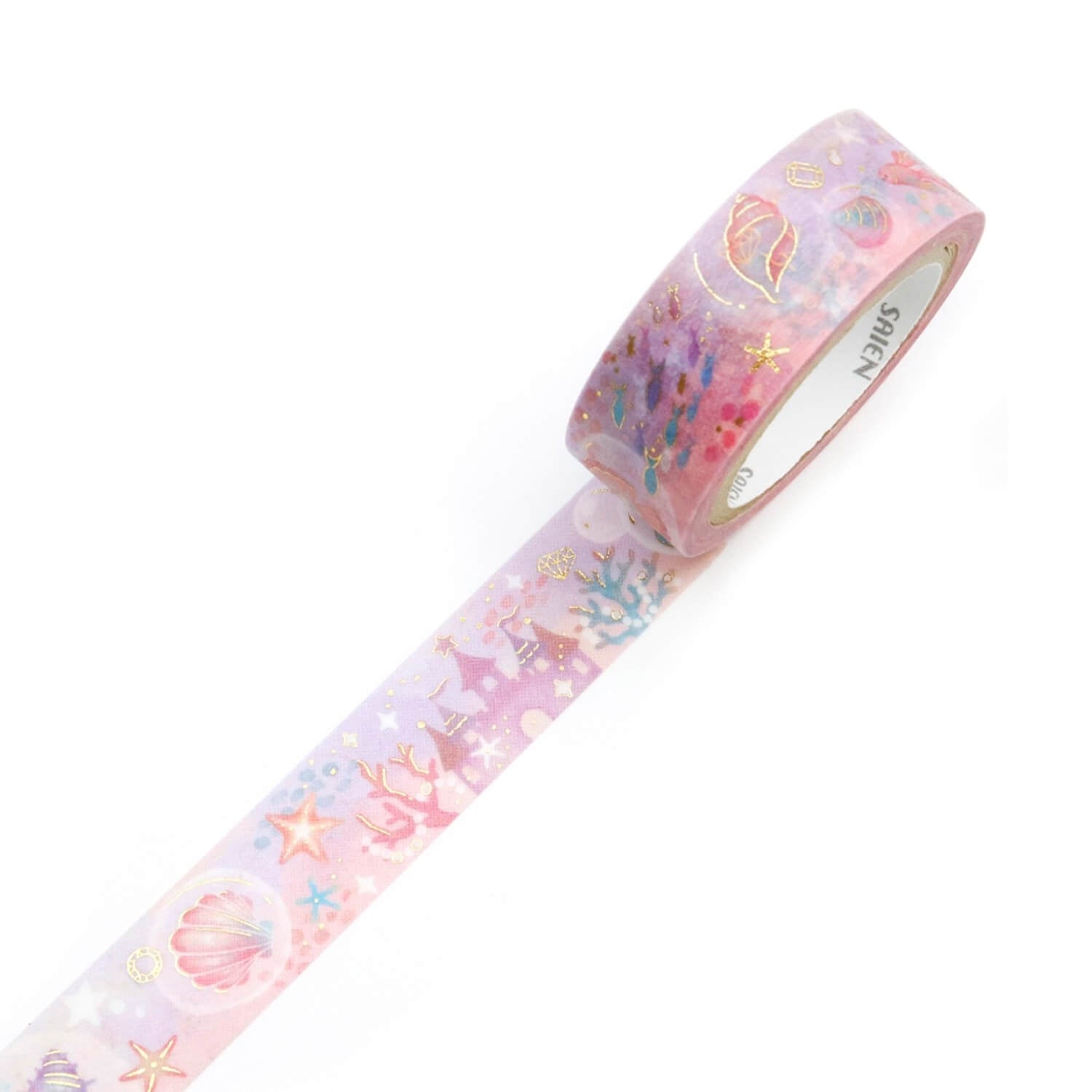 Saien Miki Takei Gold Foil Washi Tape - Marine Utopia