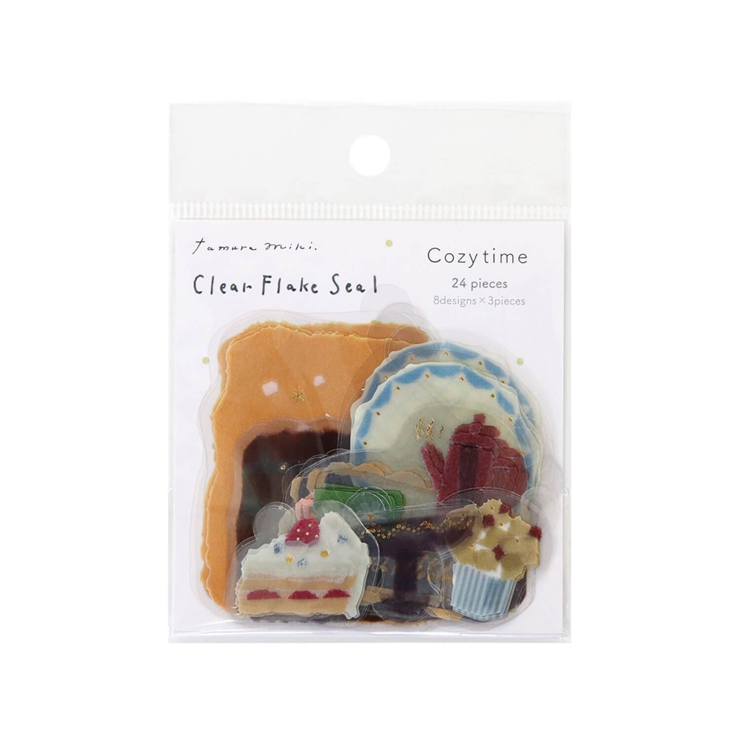 Saien x Miki Tamura Clear Flake Stickers – Cozy Time