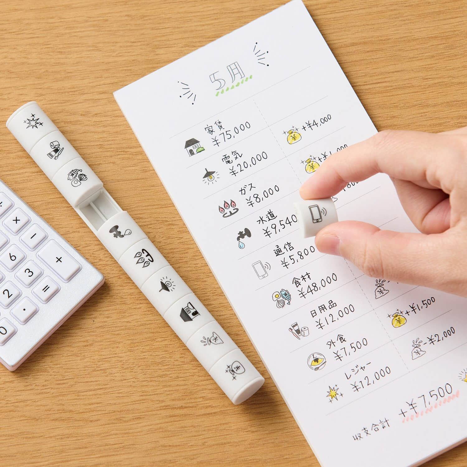 Shachihata Nototo 10 Mini Stick Stamp