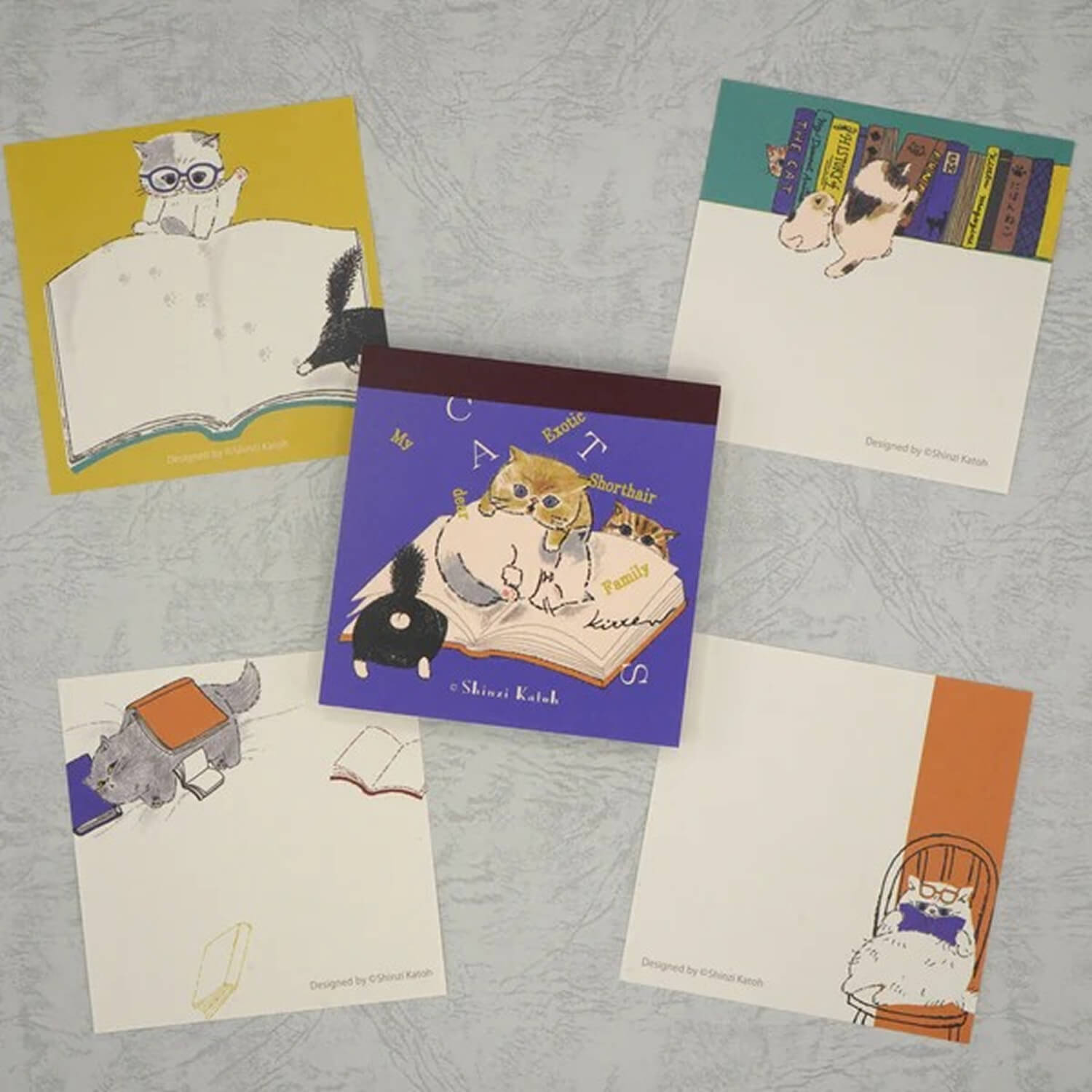 Shinzi Katoh Block Memo – My Dear Cats