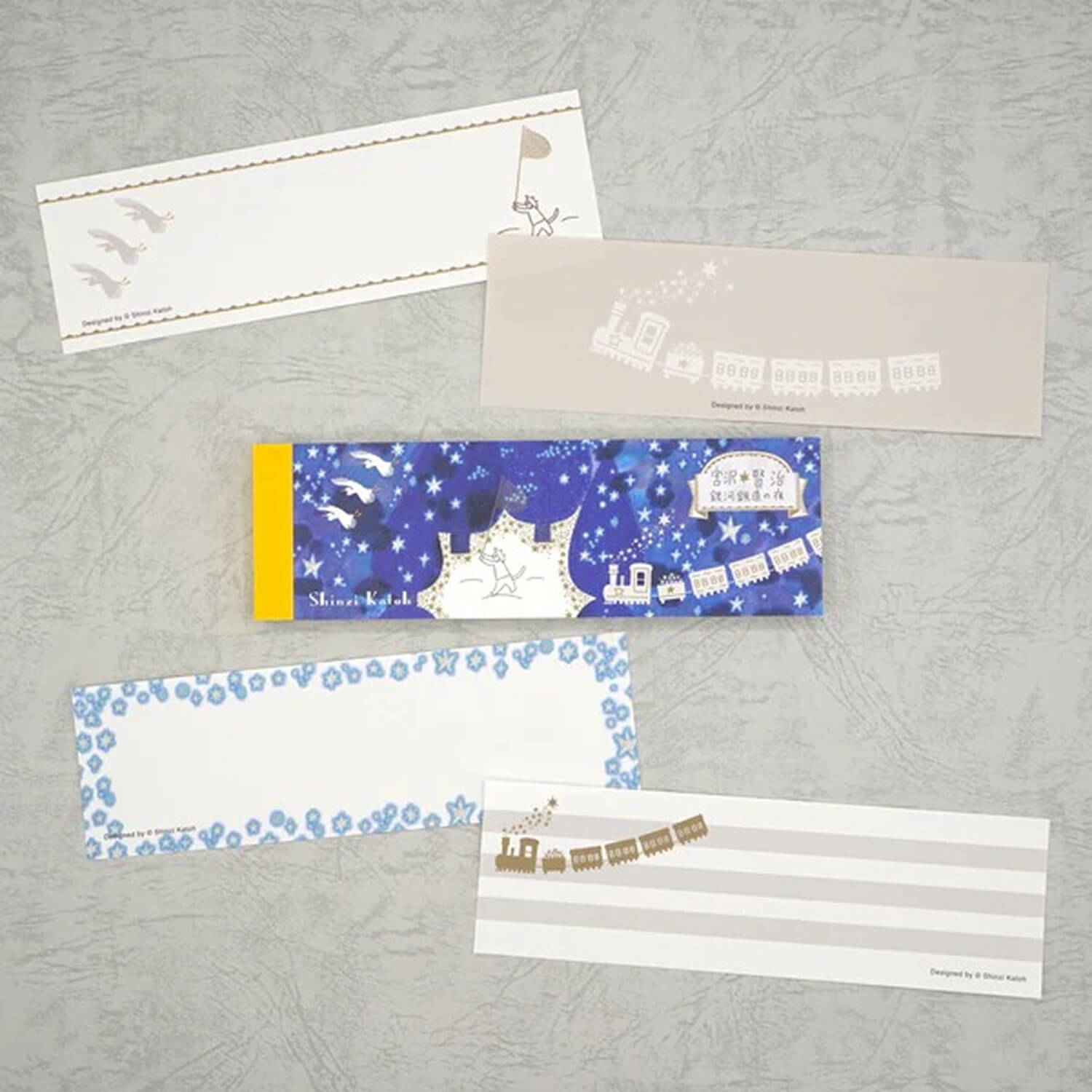 Shinzi Katoh Slim Memo Pad – Night on the Galactic Railroad