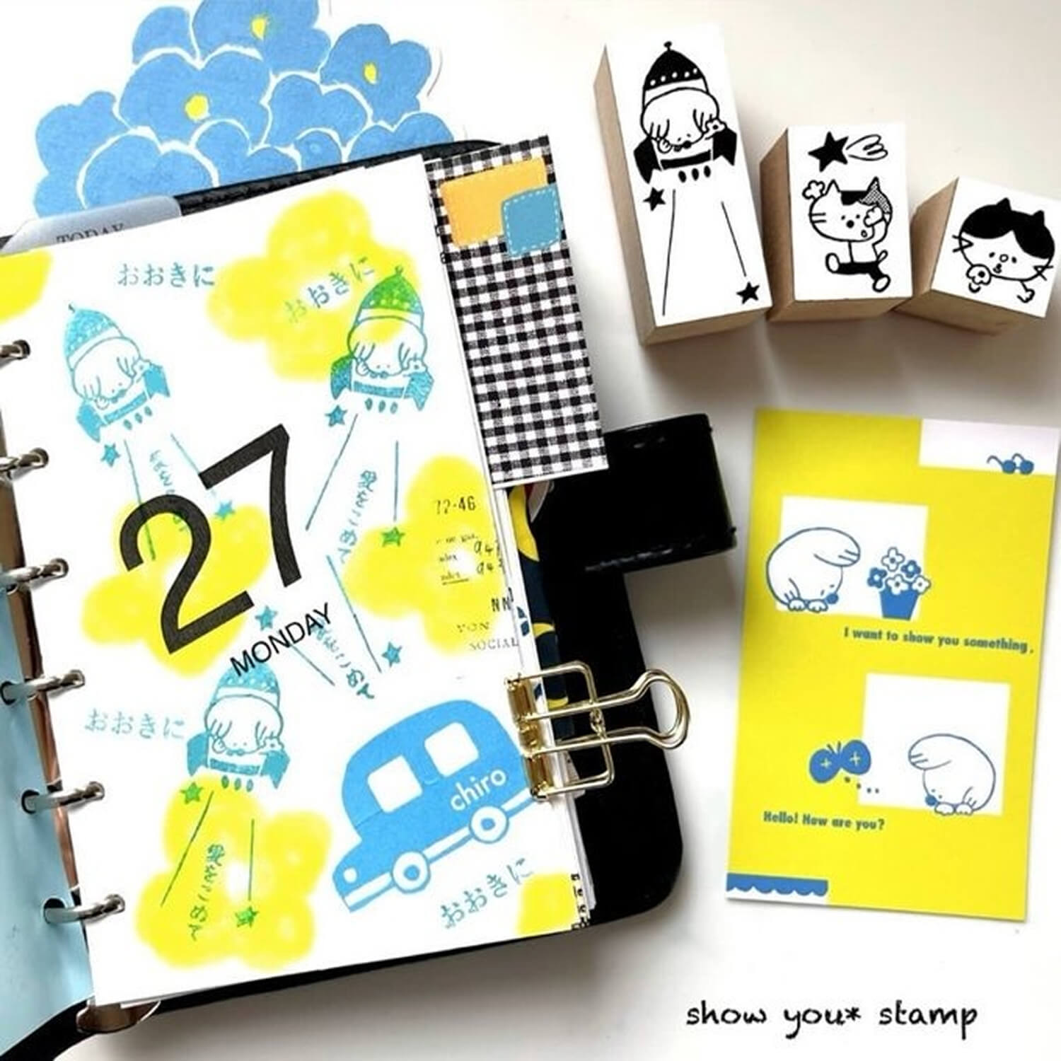 Show You* Stamp Rubber Stamp – Chiro Riding a Rocket