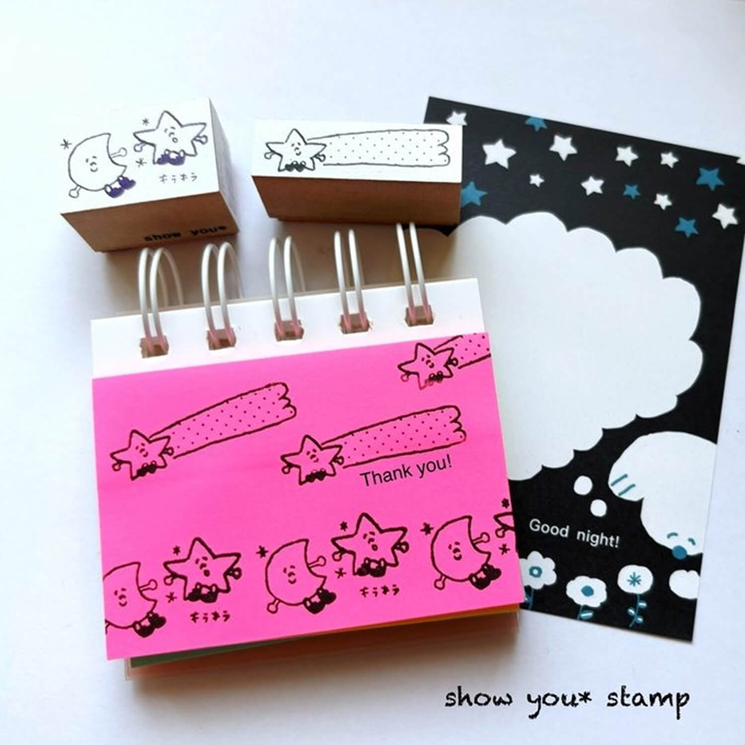 Show You* Stamp Rubber Stamp – Shooting Star Speech Bubble